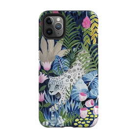 Clear View Durable Shape iPhone Tough Case - Prowling Leopard By Bex Parkin