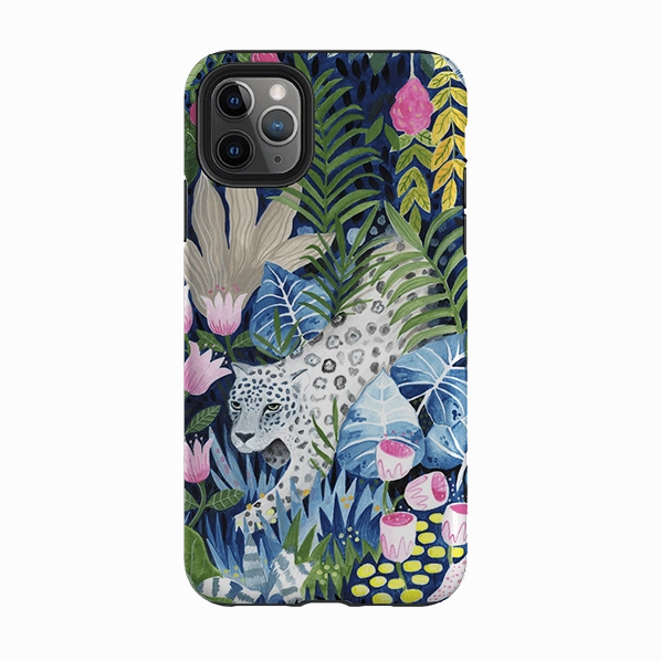 Clear View Durable Shape iPhone Tough Case - Prowling Leopard By Bex Parkin