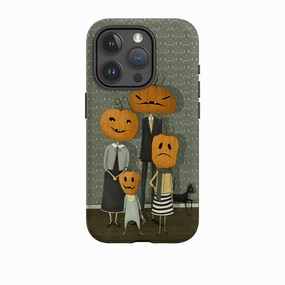 iPhone Tough Case - Pumpkin Family By Maja Lindberg Smooth Texture Lightweight Build