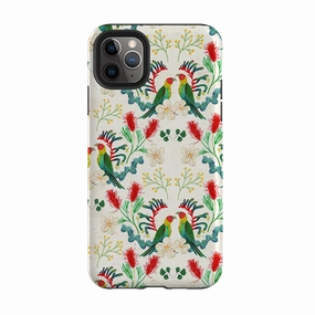 Vivid Coloration Protective Look iPhone Tough Case - Rainbow Lorikeet By Katherine Quinn