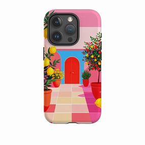 iPhone Tough Case - Red Garden Modern Edge