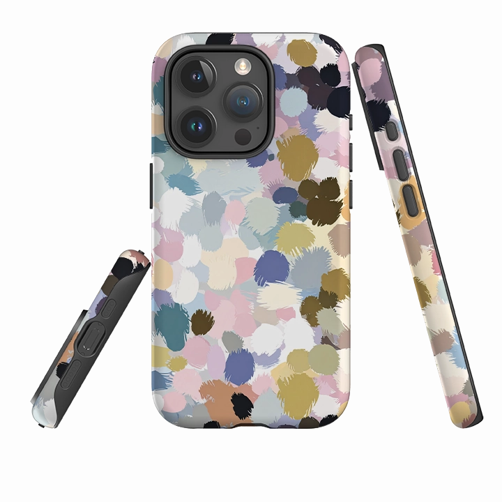 iPhone Tough Case - Reed Polka Luxury Layer Texture Durable Edge Layer