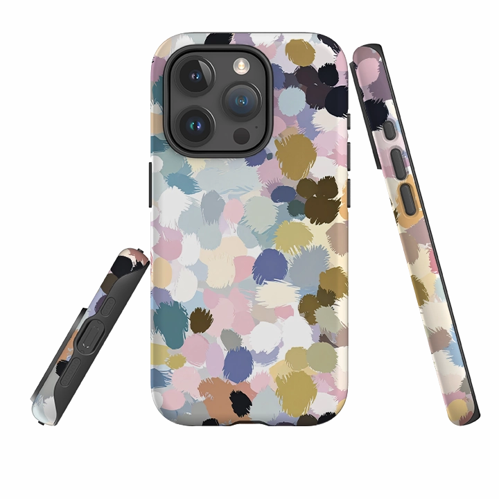 iPhone Tough Case - Reed Polka Flexible Edge Texture Shock Surface Layer