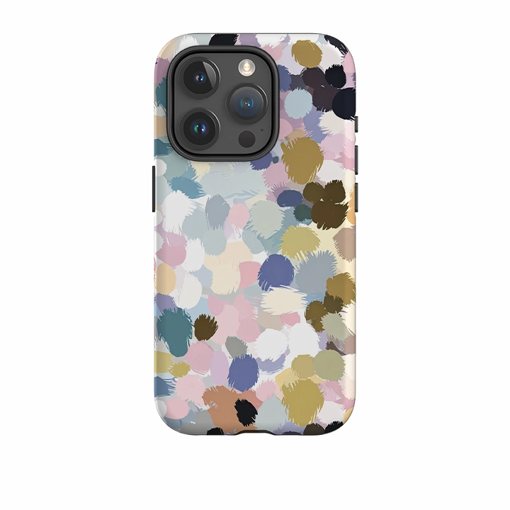 Soft Grip Finish Soft Interior iPhone Tough Case - Reed Polka