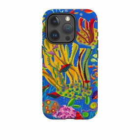 iPhone Tough Case - Reef By Sarah Campbell Soft Layer Texture Protective Pattern