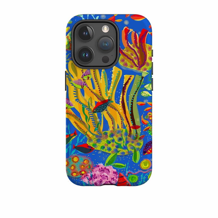 iPhone Tough Case - Reef By Sarah Campbell Premium Material Trendy Texture