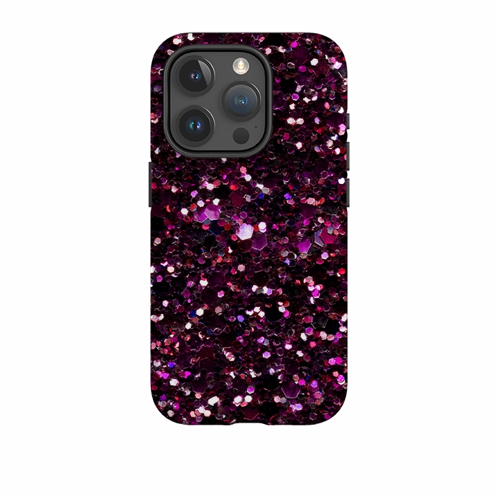 iPhone Tough Case - Rubies By Kitty Joseph (case does not glitter) Reusable Material