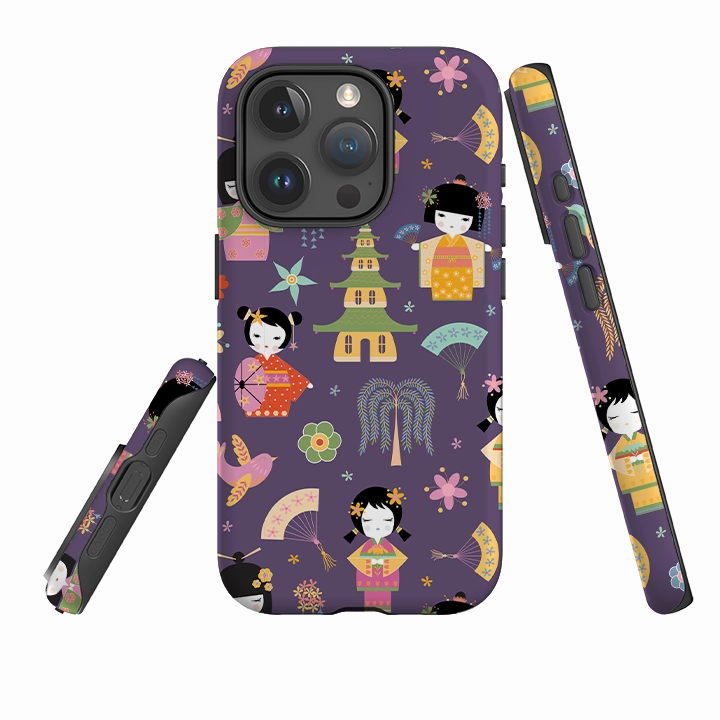 iPhone Tough Case - Sakura By Suzy Taylor Hybrid Frame