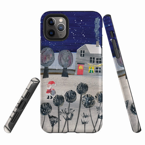Elegant Surface iPhone Tough Case - Santa By Tracey English