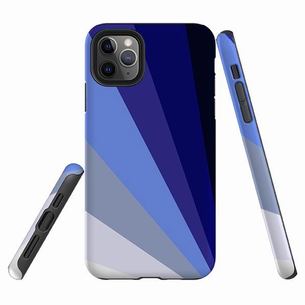 iPhone Tough Case - Sapphire Fan By Kitty Joseph Comfort Shield Flexible Protection