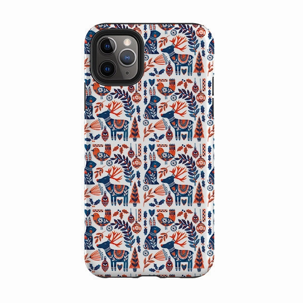Polished Surface iPhone Tough Case - Scandi Animals By Tracey English