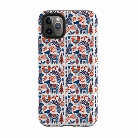iPhone Tough Case - Scandi Animals By Tracey English Phone Accessory