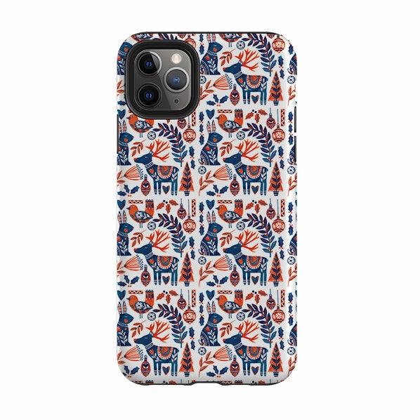 iPhone Tough Case - Scandi Animals By Tracey English Phone Accessory