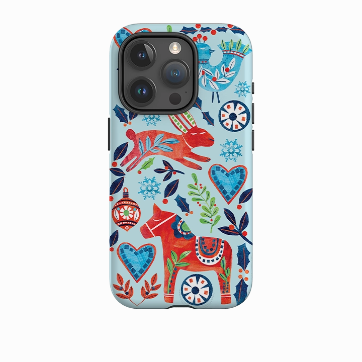 iPhone Tough Case - Scandi Holidays By Tracey English Smooth Touch
