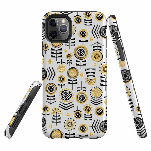 Flexible Edge Protective Fit iPhone Tough Case - Scandi Summer By Ali Brookes