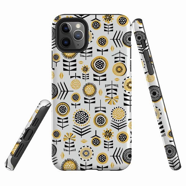 Sleek Build Ergonomic Texture iPhone Tough Case - Scandi Summer By Ali Brookes