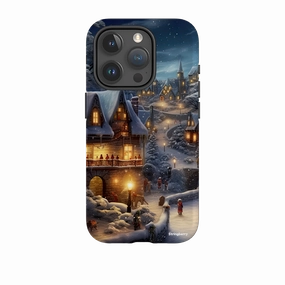 Soft Finish iPhone Tough Case - Scandinavian Winter Night