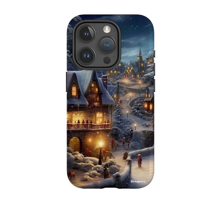 Soft Finish iPhone Tough Case - Scandinavian Winter Night