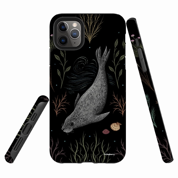 Modern Grip Texture Slim Feel iPhone Tough Case - Seal By Anna Stead