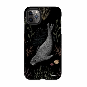 iPhone Tough Case - Seal By Anna Stead Minimal Texture Layer Elegant Texture