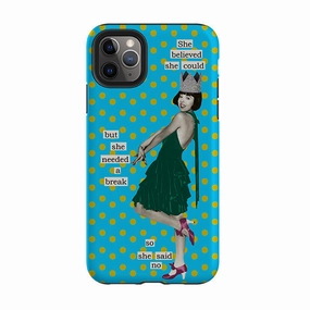 Minimal Form iPhone Tough Case - She Believed She Could By Clare Jordan