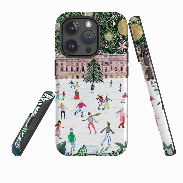 iPhone Tough Case - Skating At Somerset House By Emma Frances Grant Rugged Feel Impact Guard