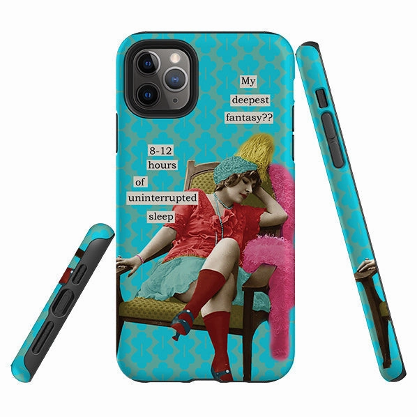 daily protection Ultra Slim iPhone Tough Case - Sleep By Clare Jordan