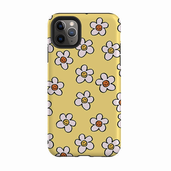 iPhone Tough Case - Smiley Mellow Yellow Trendy Aesthetic