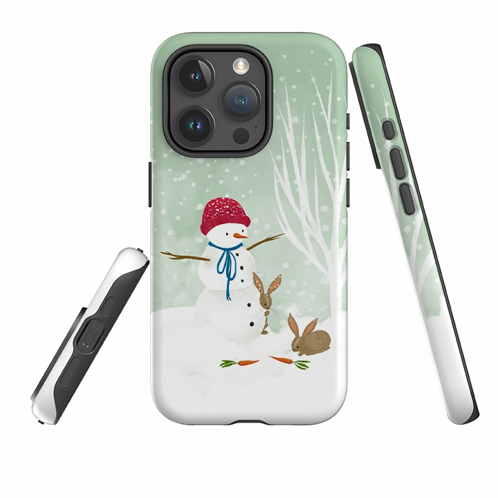 iPhone Tough Case - Snowman By Katherine Quinn Drop Defense