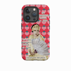 Color Gradient Stylish Layer iPhone Tough Case - Someones Reason To Smile By Clare Jordan