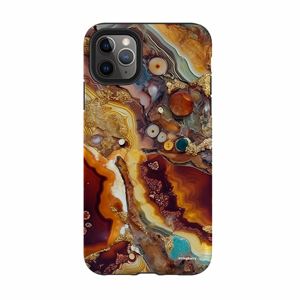 iPhone Tough Case - Spanish Gold Rugged Design Style