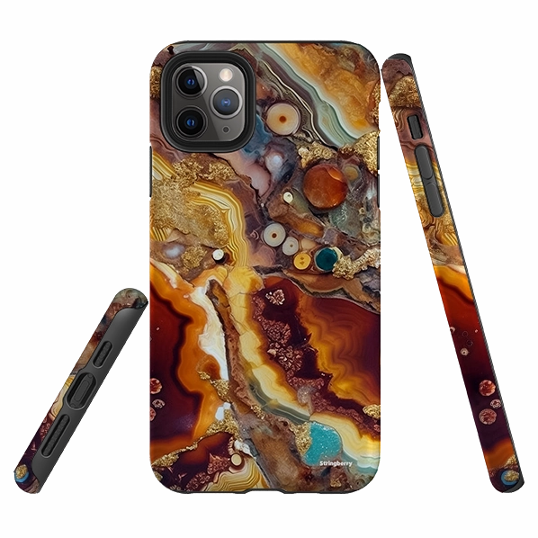 Protective cover Practical Accessory iPhone Tough Case - Spanish Gold