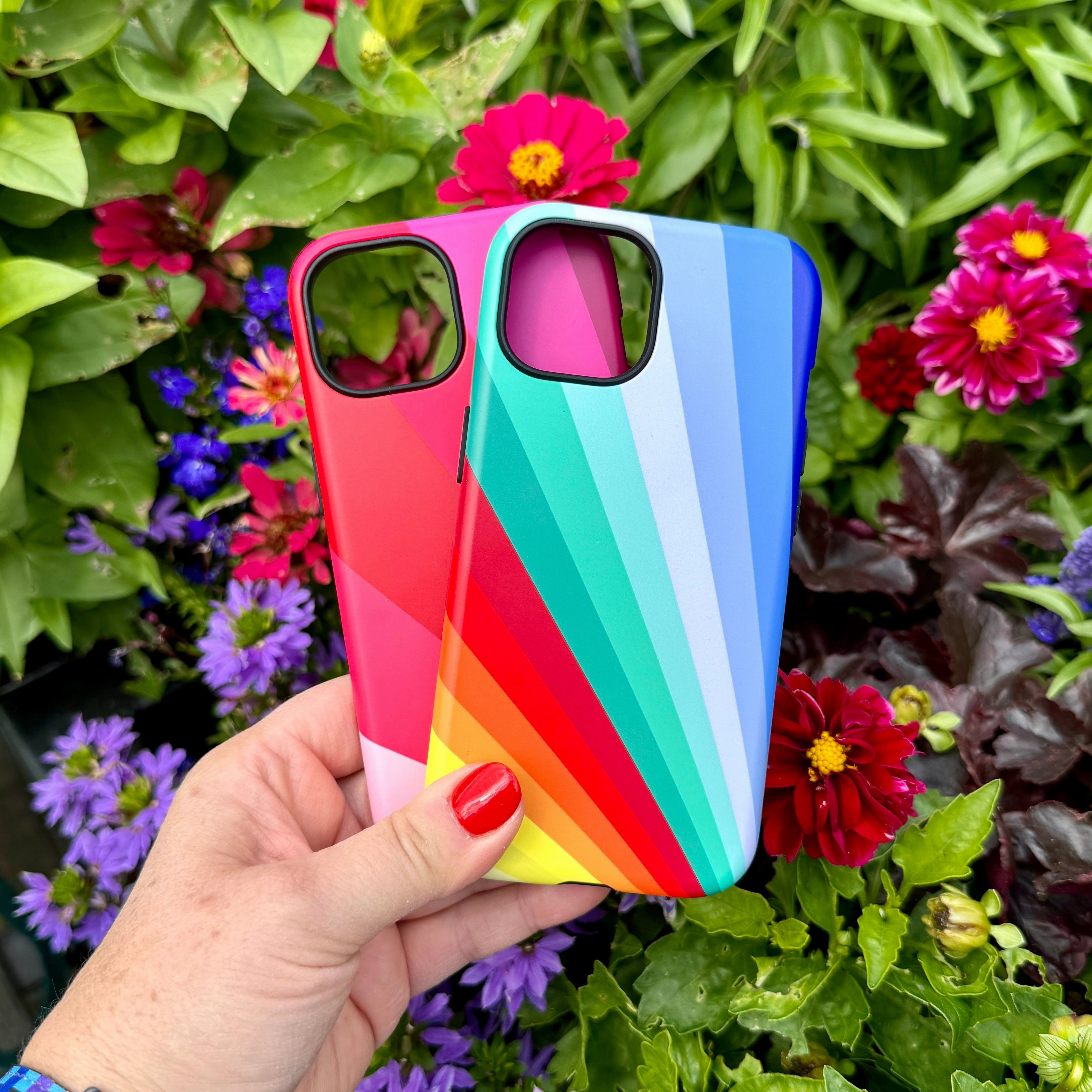 iPhone Tough Case - Spectrum Fan By Kitty Joseph Comfort Padding