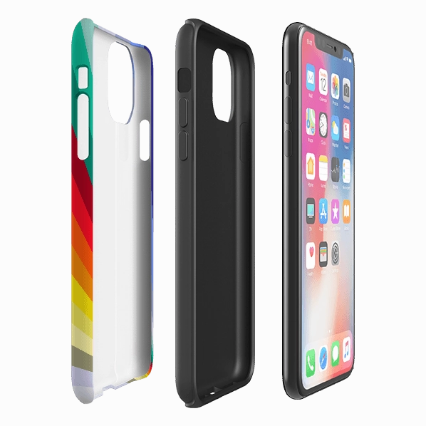 Travel Friendly Lightweight Build Quality iPhone Tough Case - Spectrum Fan By Kitty Joseph