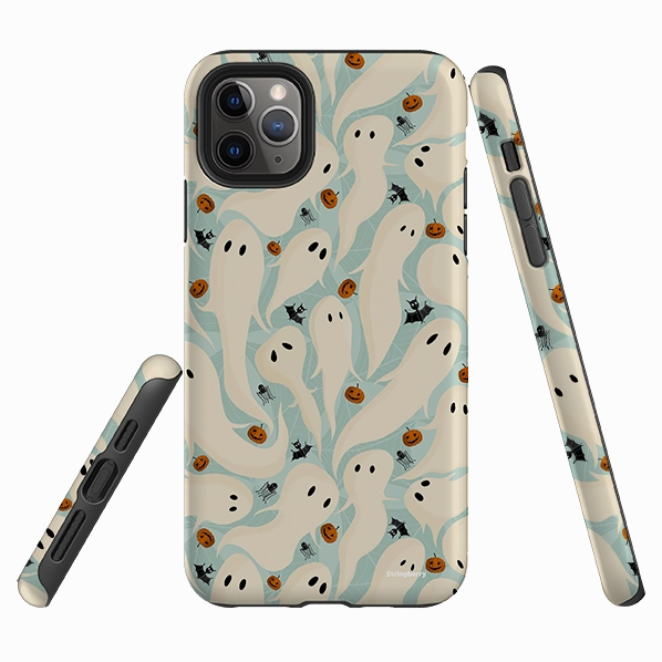 iPhone Tough Case - Spooky Pattern By Maja Lindberg Vibrant Finish Handy Use
