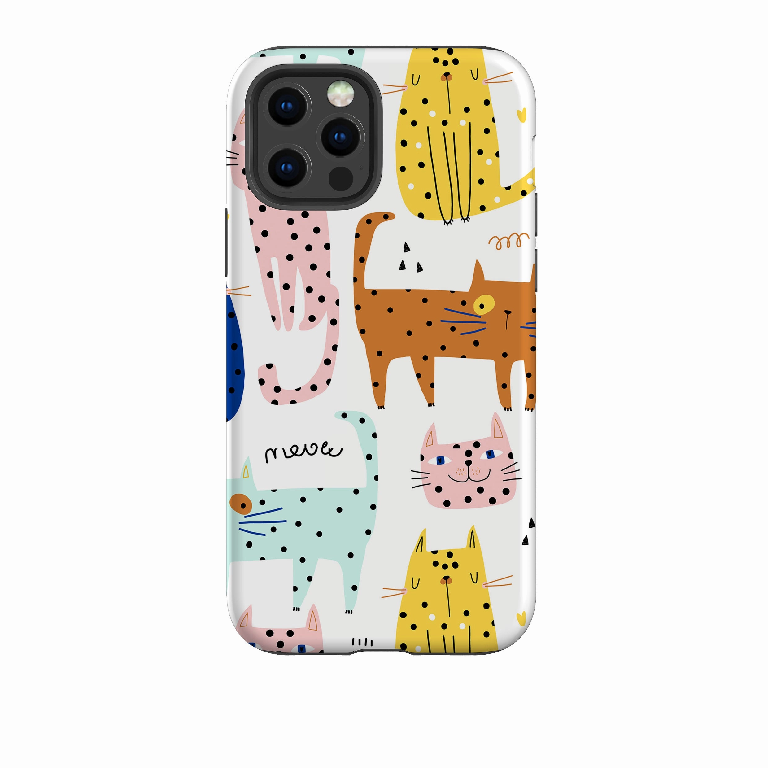 Classic Pattern iPhone Tough Case - Spotty Kitty