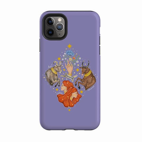 Resistant Layer iPhone Tough Case - Spring Zodiac By Catherine Rowe