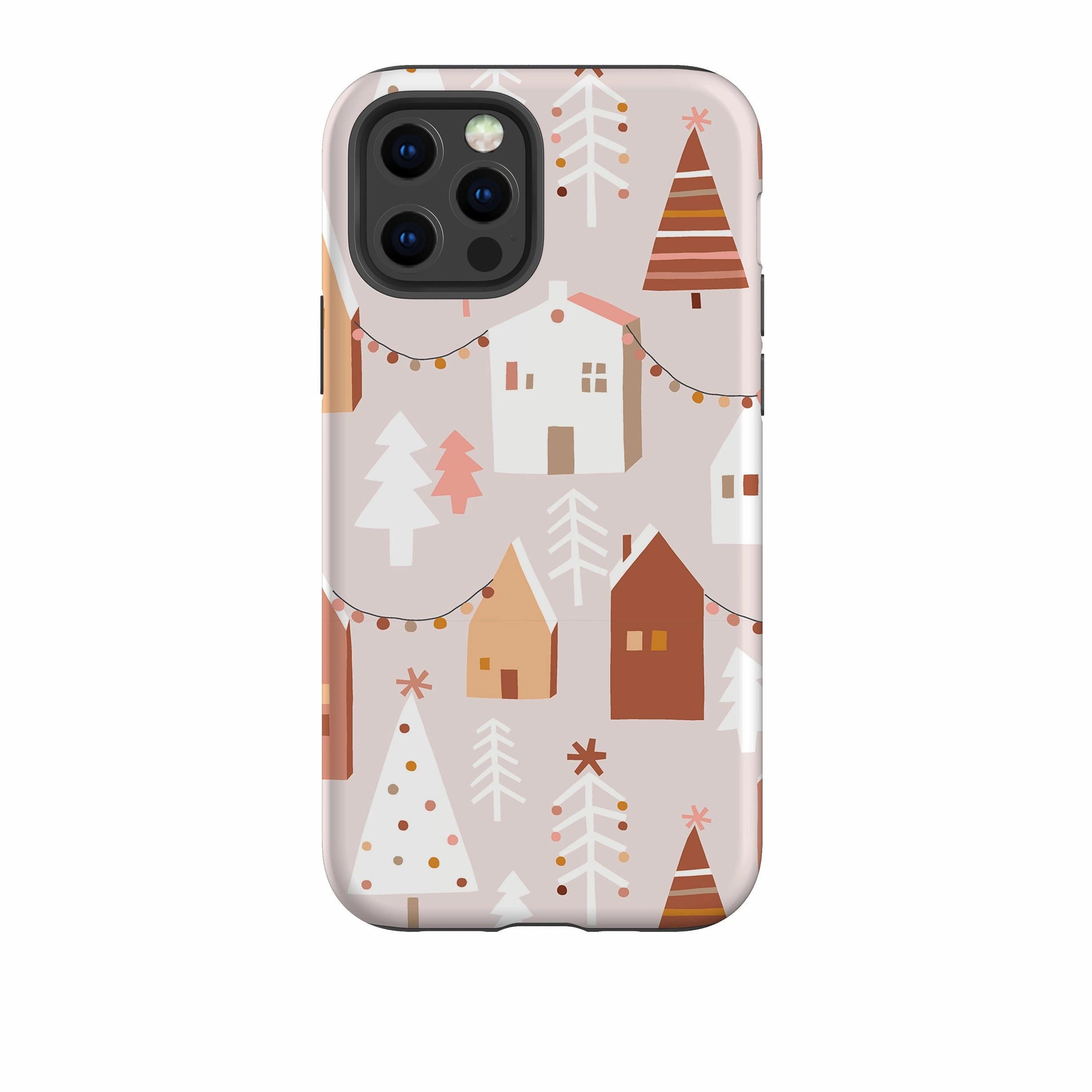 iPhone Tough Case - Street Xmas Elegant Texture Durable Shape