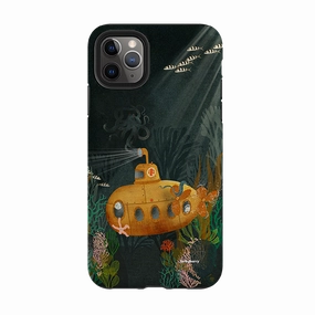 3D Effect Portable Protection iPhone Tough Case - Submarine By Katherine Quinn