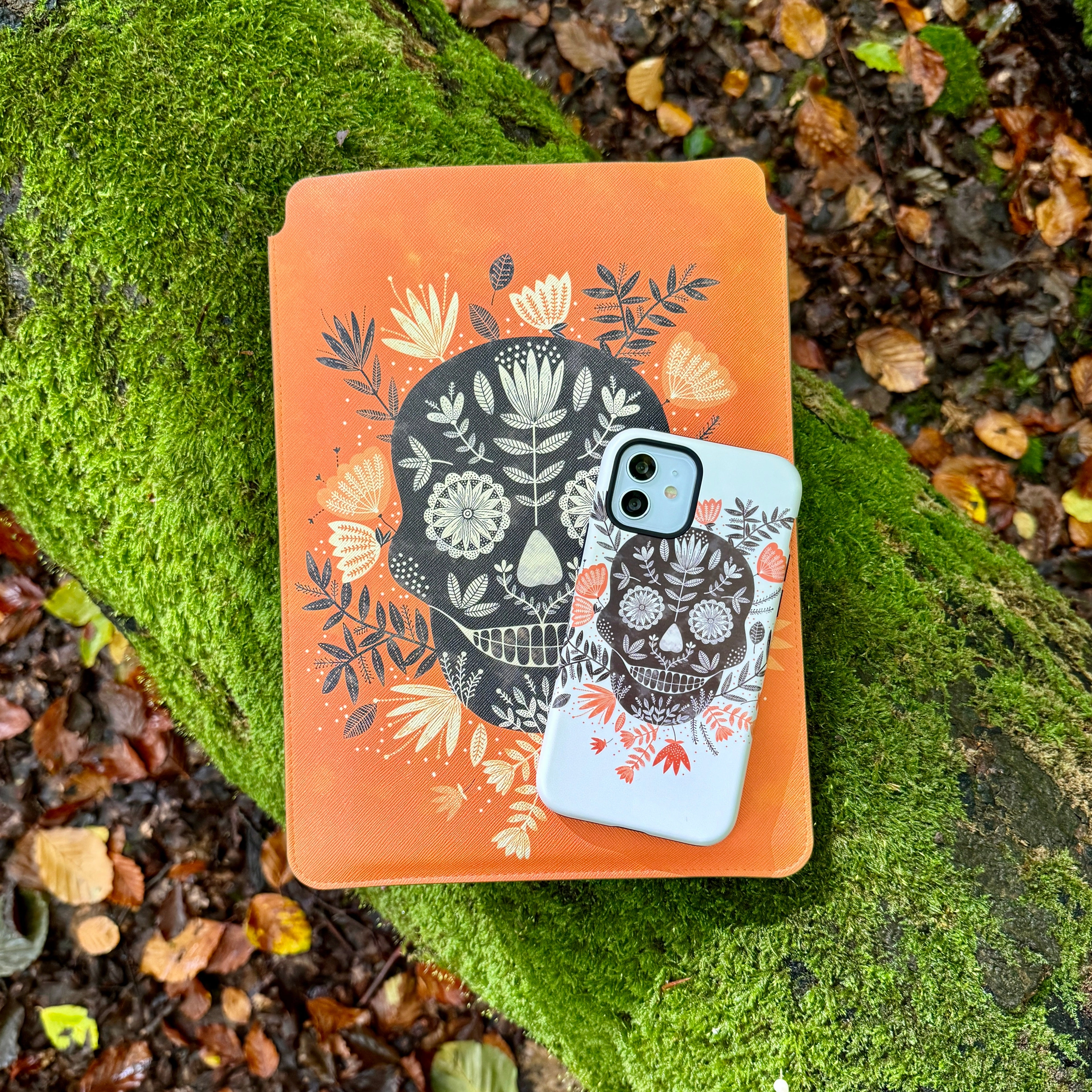 iPhone Tough Case - Sugar Skull Cream By Jade Mosinski Minimal Shield