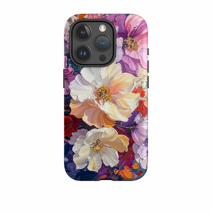 iPhone Tough Case - Summer Floral Norton Flexible Grip Texture Rugged Edge Texture