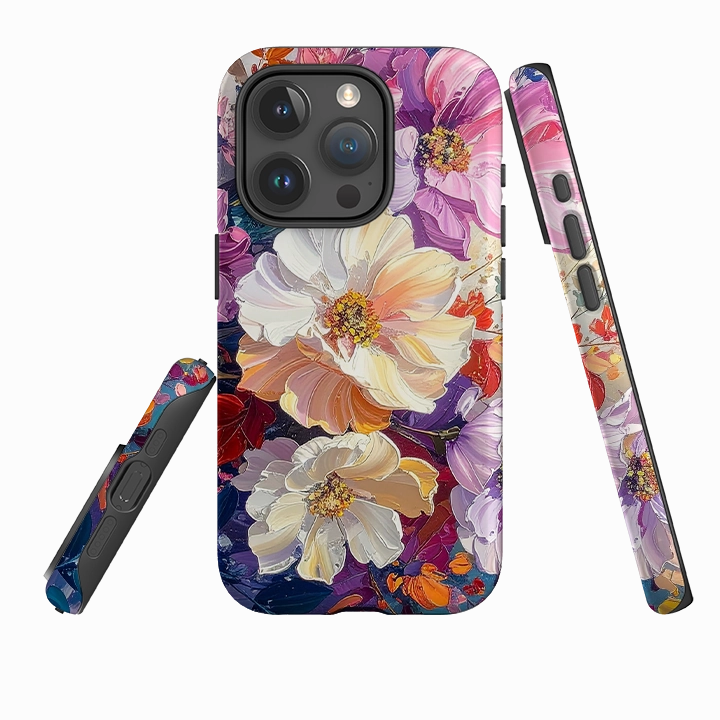 iPhone Tough Case - Summer Floral Norton Light Build Matte Look Finish