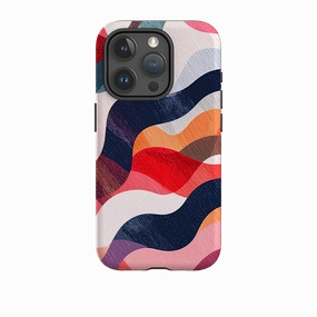 iPhone Tough Case - Summer Waves Modern Look
