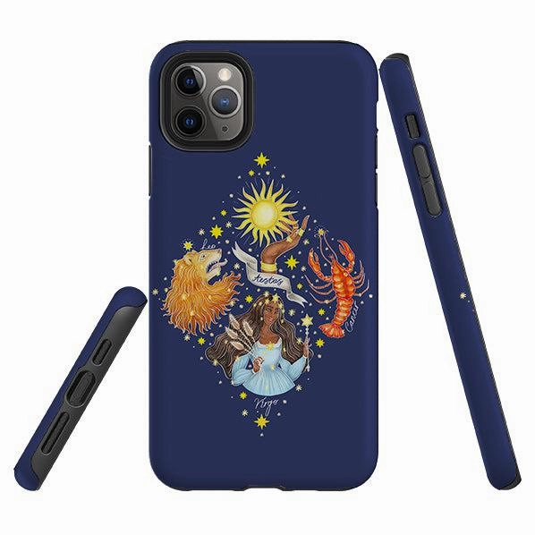 Matte Look Finish iPhone Tough Case - Summer Zodiac By Catherine Rowe