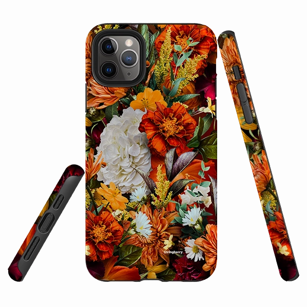 Vivid Pattern Design iPhone Tough Case - Sunrays Floral 1