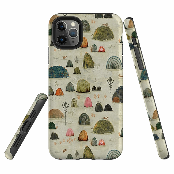 iPhone Tough Case - Sunset Mossy By Katherine Quinn Wireless Compatible Modern Grip
