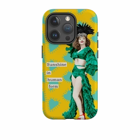 iPhone Tough Case - Sunshine In Human Form By Clare Jordan Elegant Texture Layer