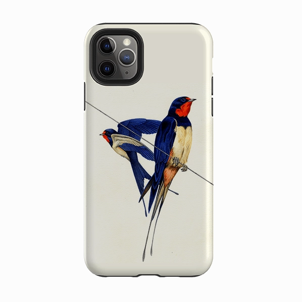 iPhone Tough Case - Swallows By Philip Hood Office use Phone Accessory