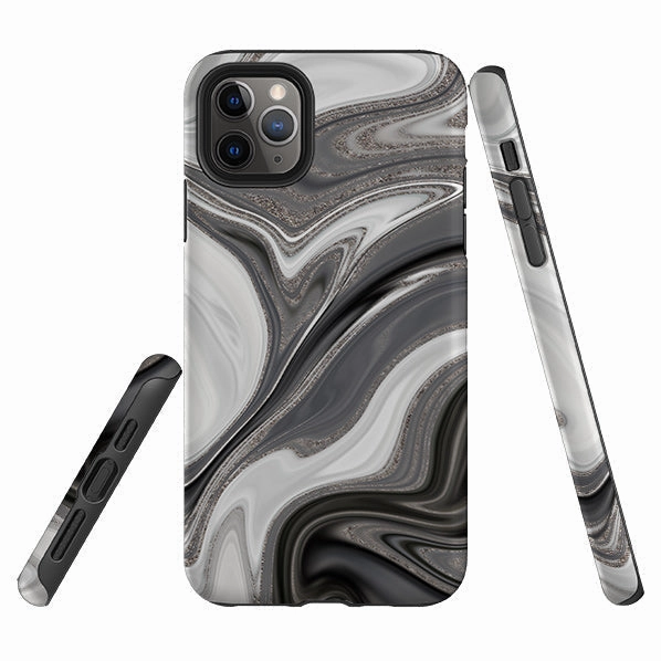 Protective Finish Flexible Texture iPhone Tough Case - Swash (case does not glitter)