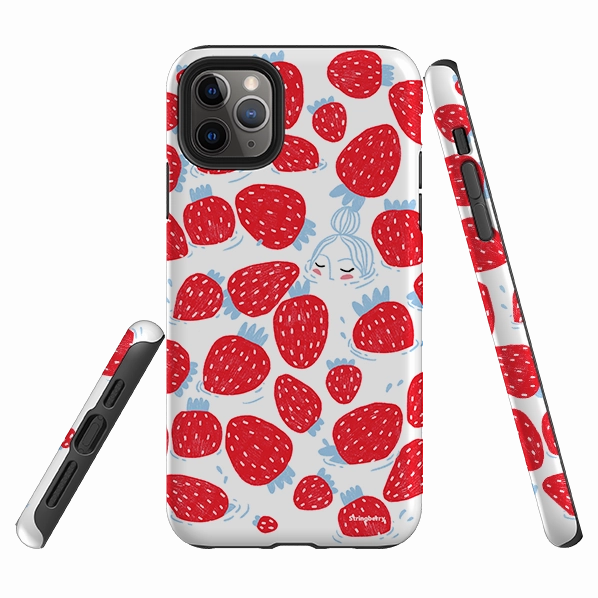Stylish Layer Hybrid Grip iPhone Tough Case - Take Time To Enjoy By Madalina Andronic